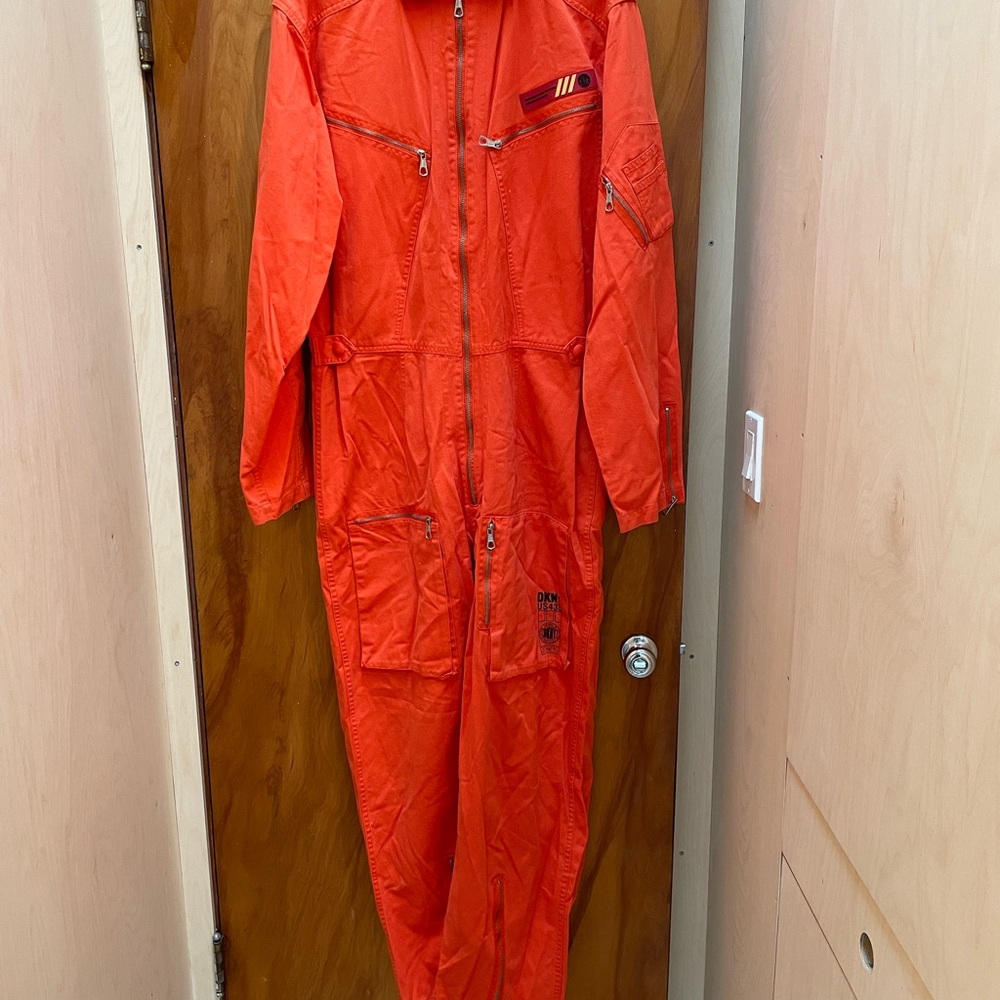 DKNY Vibrant Orange 1 piece suit